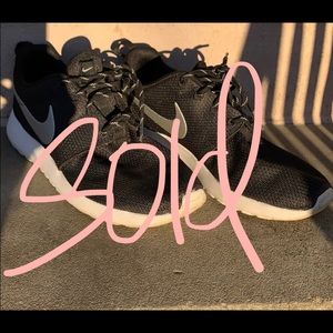 Nike Roche Black and White sneakers. cross posted